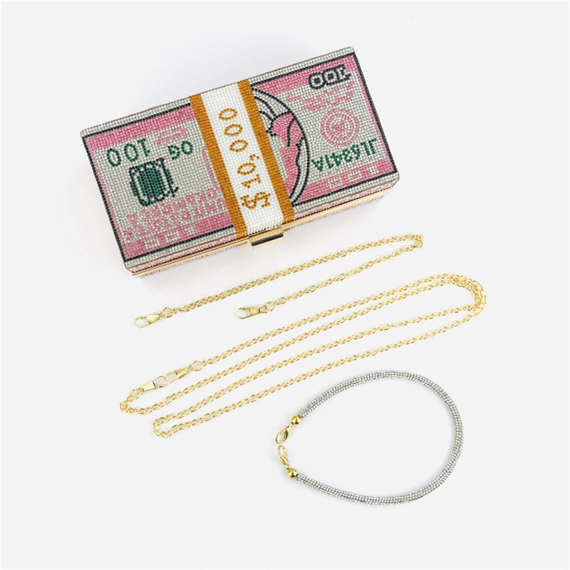 Stack Of Cash Clutch Bag