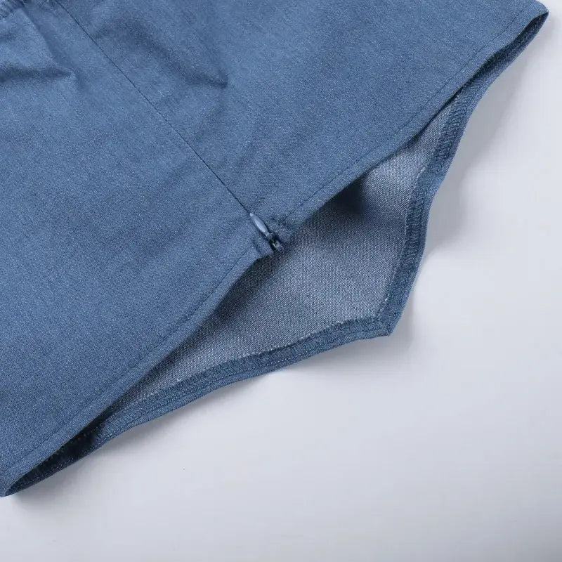 Stephania Denim Skirt Set