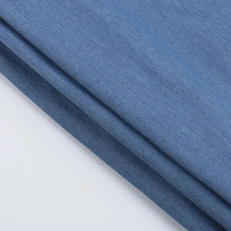 Stephania Denim Skirt Set
