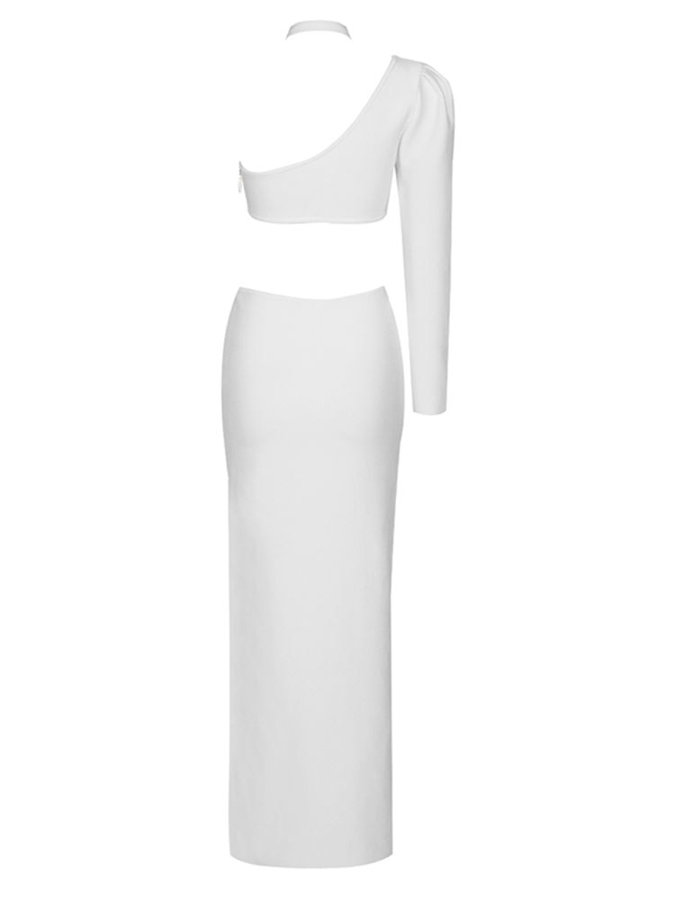 Suzie Bandage Maxi Dress- White