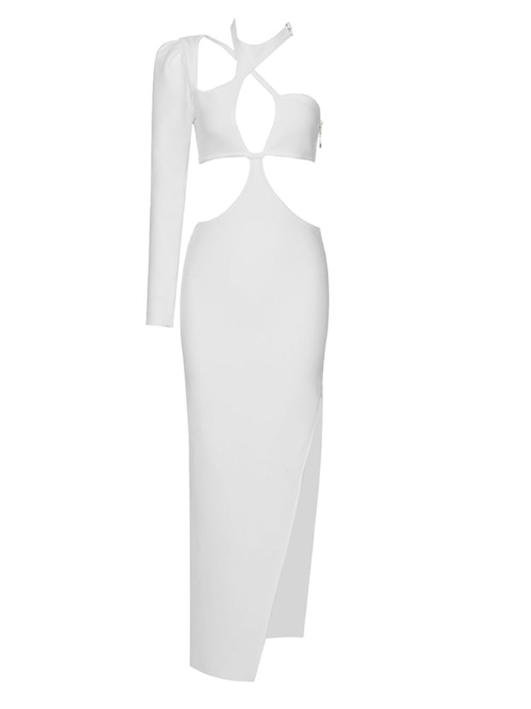 Suzie Bandage Maxi Dress- White