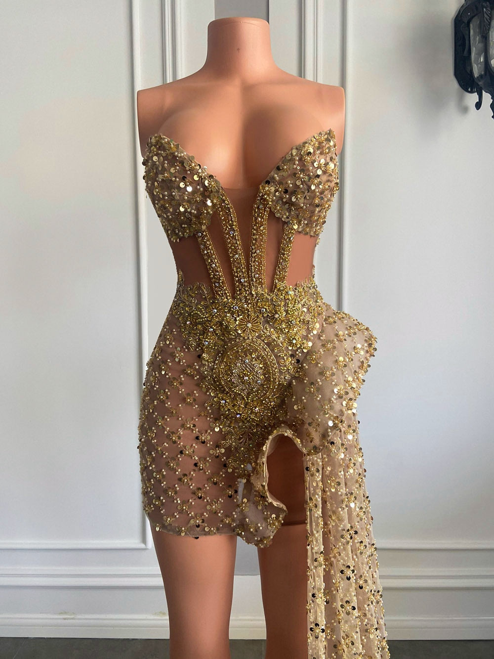 Sweetheart Sparkly Sequin Dress