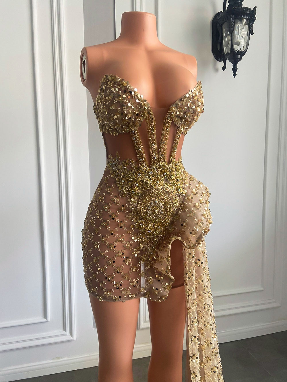 Sweetheart Sparkly Sequin Dress