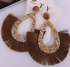 Tassel Sequins Earrings