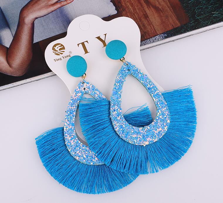 Tassel Sequins Earrings
