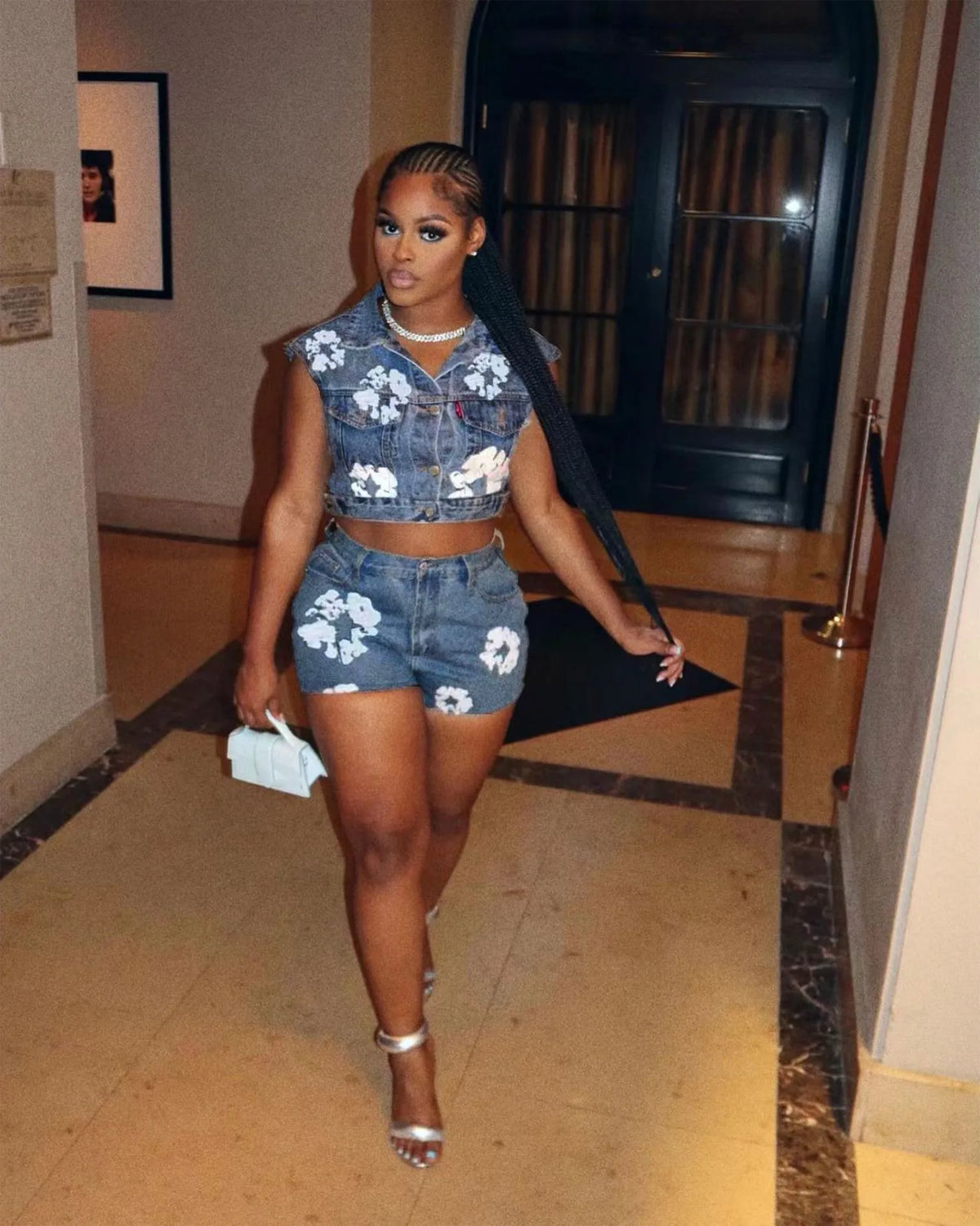 Tatiana Denim Short set