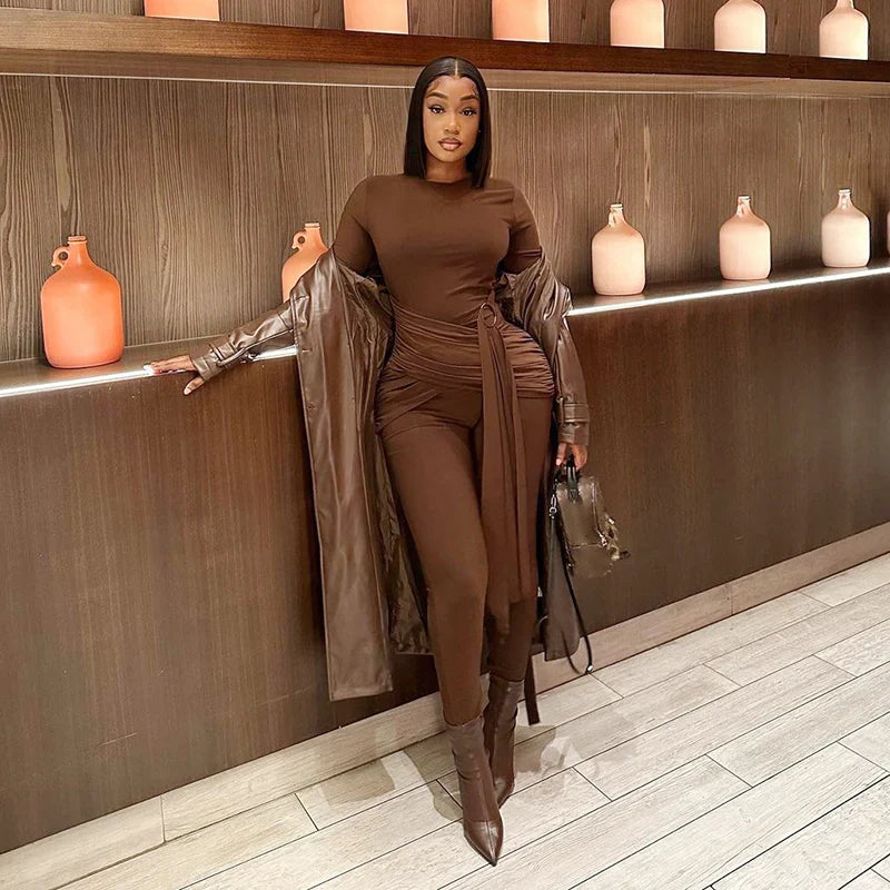 Tatiana Ruched Jumpsuit