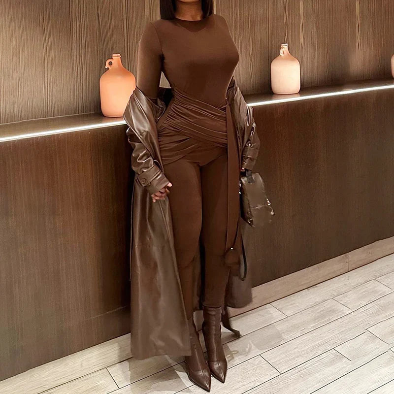 Tatiana Ruched Jumpsuit