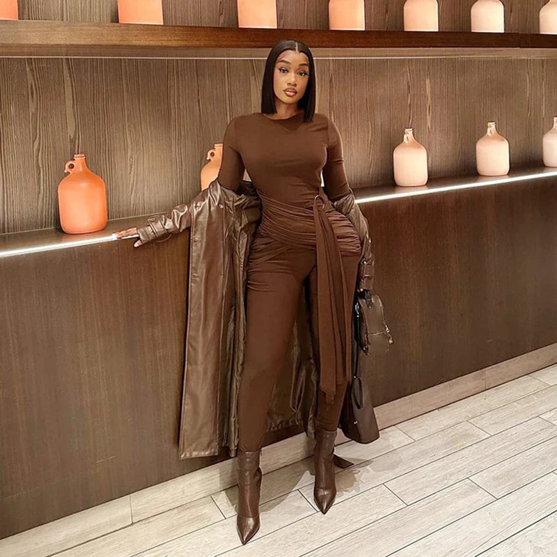 Tatiana Ruched Jumpsuit