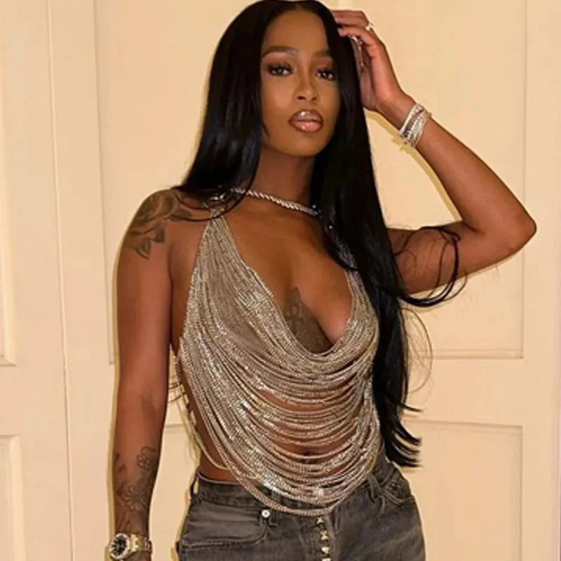 The Chain Tassel Top