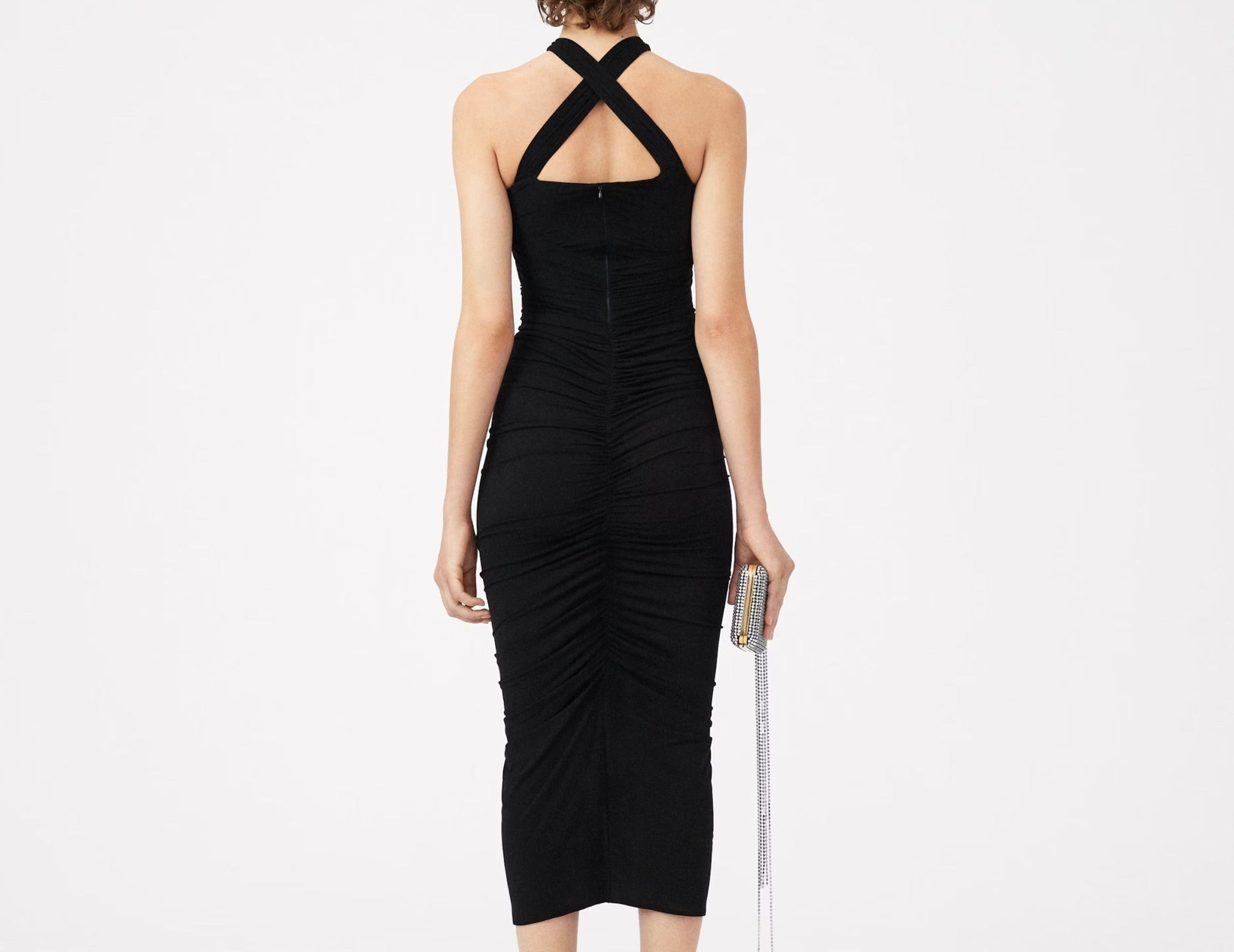 The Hottest Ruched Midi Dress