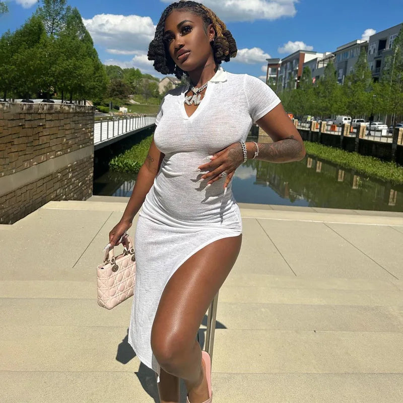 Tiff Slit Maxi Dress