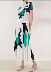 Tiffany Pleated Skirt Set