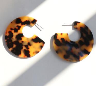 Tortoise Leopard Print Earrings