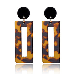 Tortoise Leopard Print Earrings