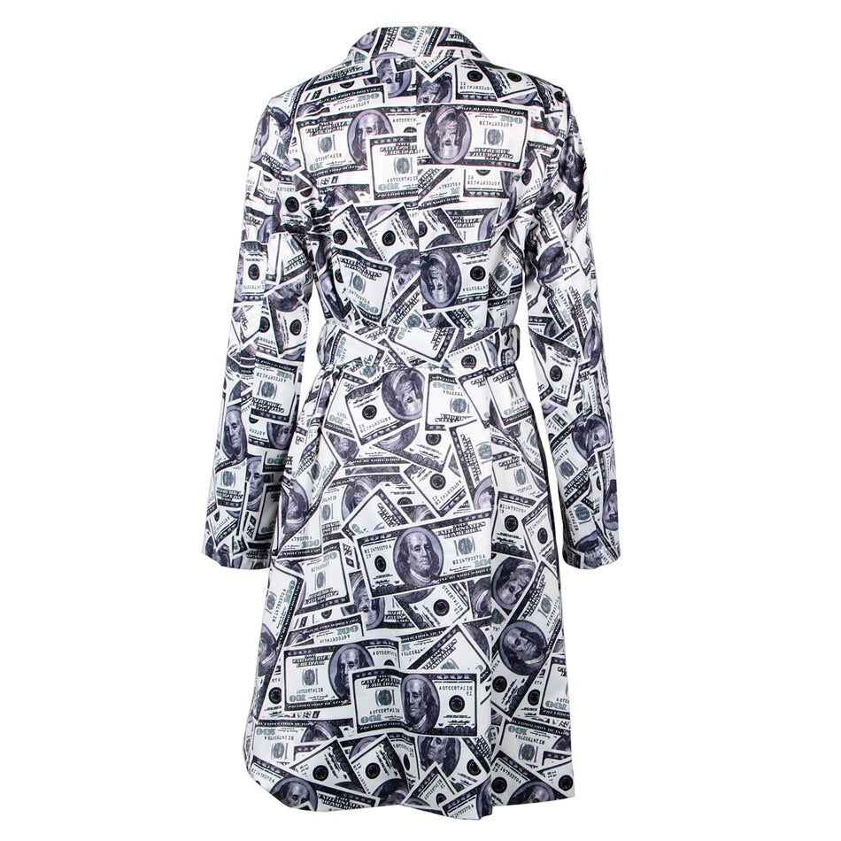 Trench Dollar Bill Coat