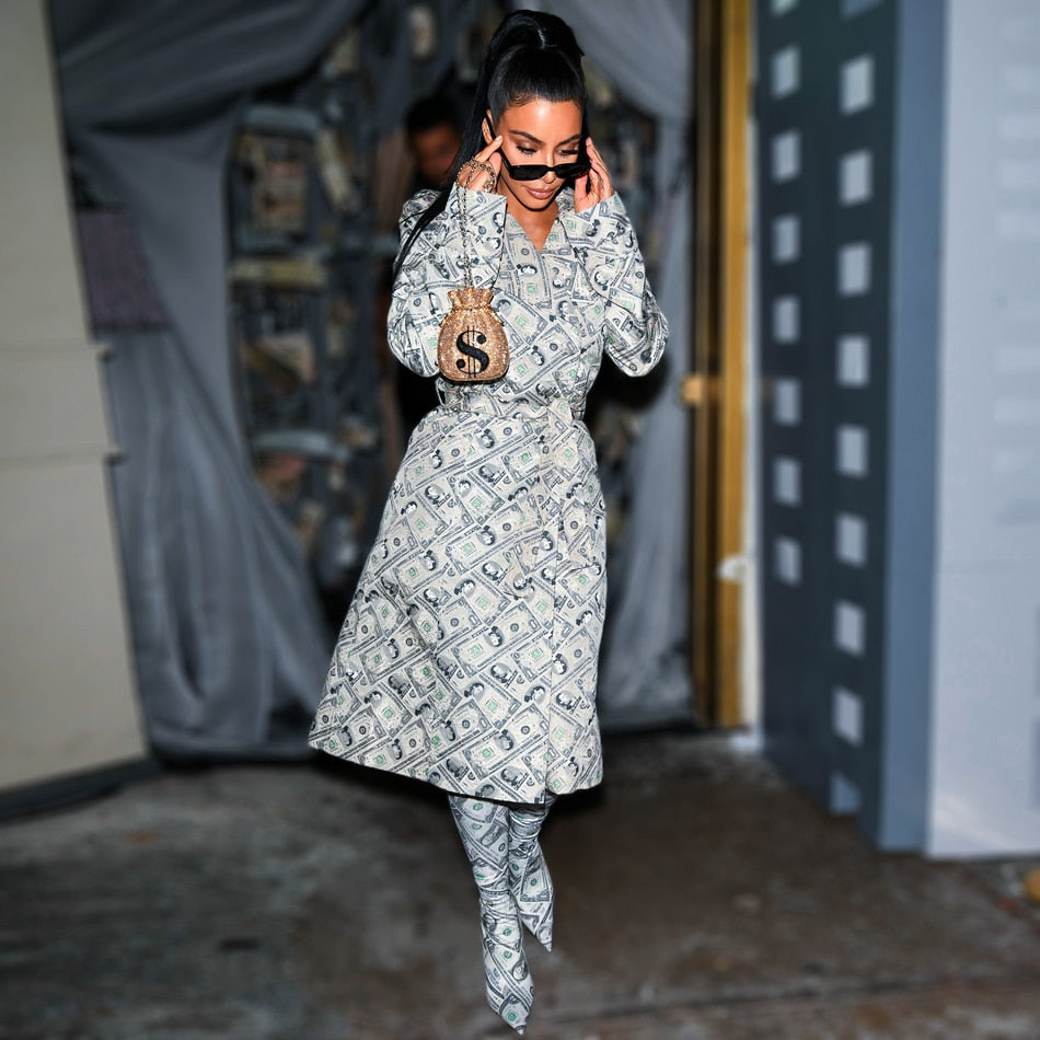 Trench Dollar Bill Coat