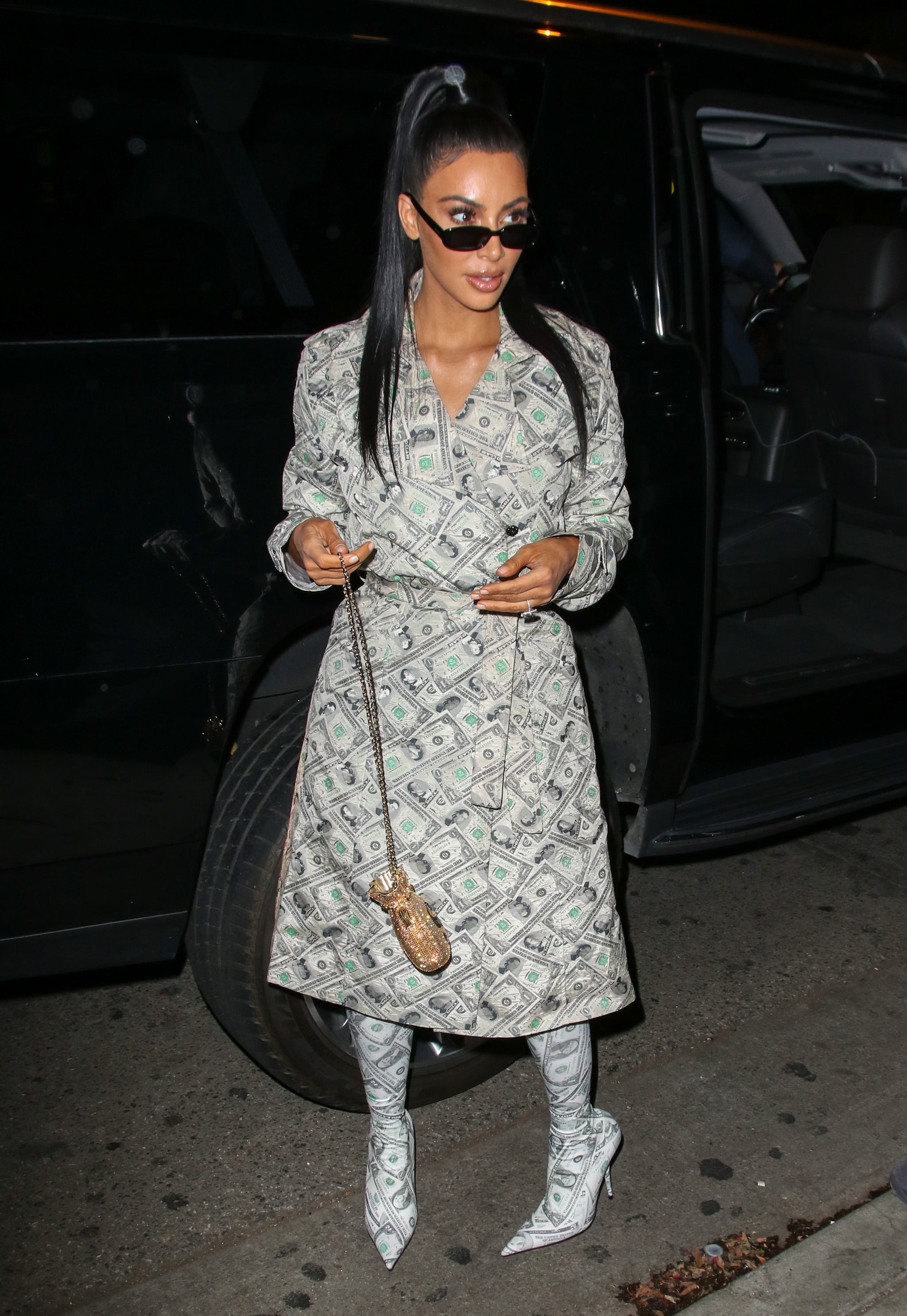 Trench Dollar Bill Coat