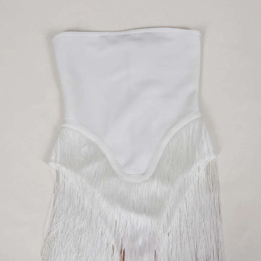 Trish Tassel Bandage Maxi Dress