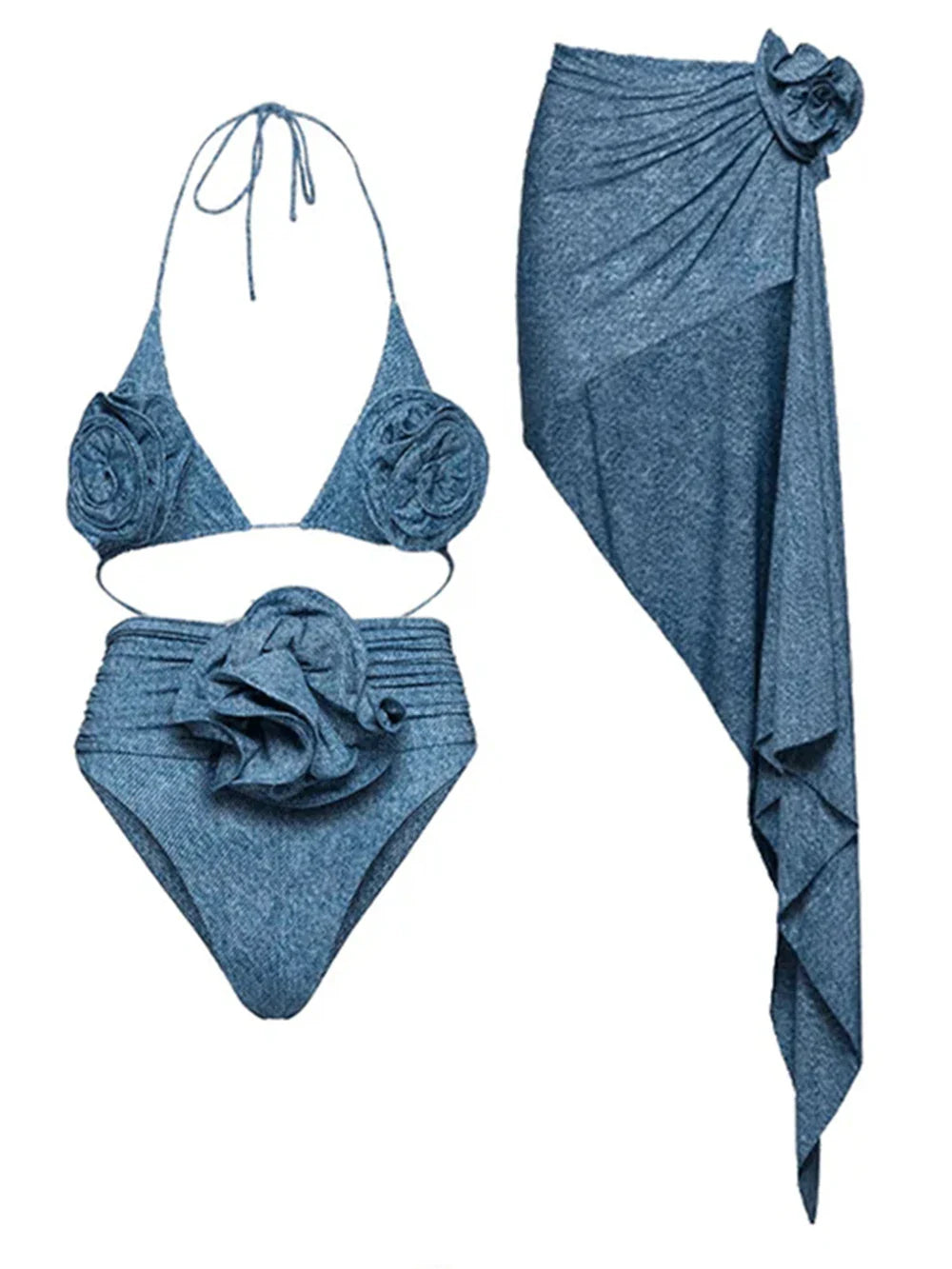 Tropic Soft Denim Skirt Set