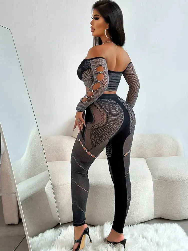 Tysha Off Shoulder Leggings Set