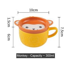 Ceramics Cute Cat Cup Gift Household Cartoon Kawaii