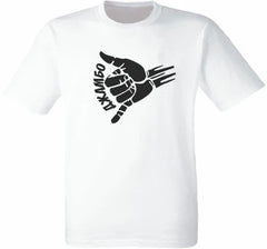 Men Casual Fingers O-Neck T-Shirt