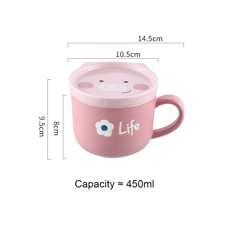 Ceramics Cute Cat Cup Gift Household Cartoon Kawaii