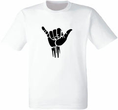 Men Casual Fingers O-Neck T-Shirt