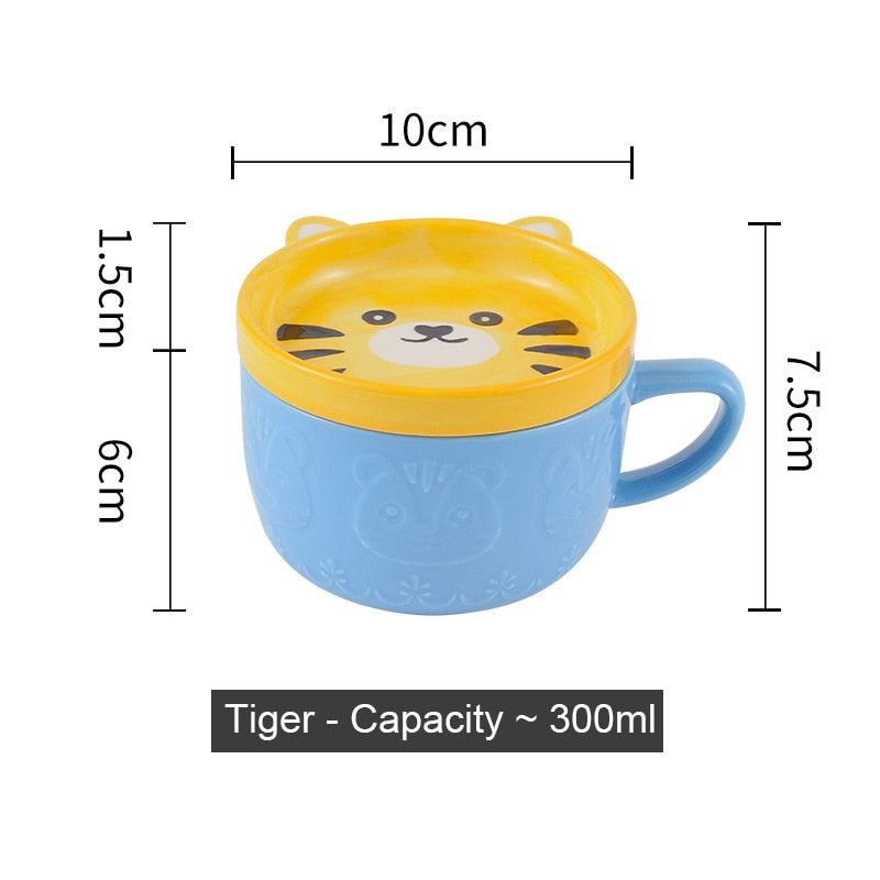 Ceramics Cute Cat Cup Gift Household Cartoon Kawaii