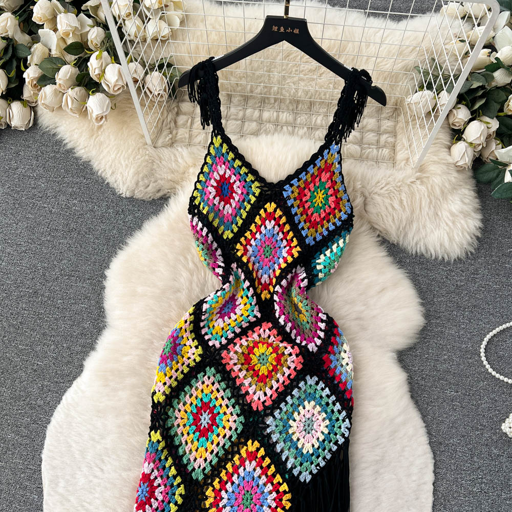 Vacay Tassel Knit Dress