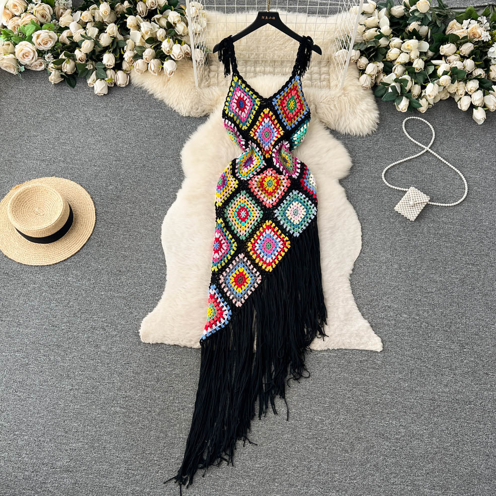 Vacay Tassel Knit Dress