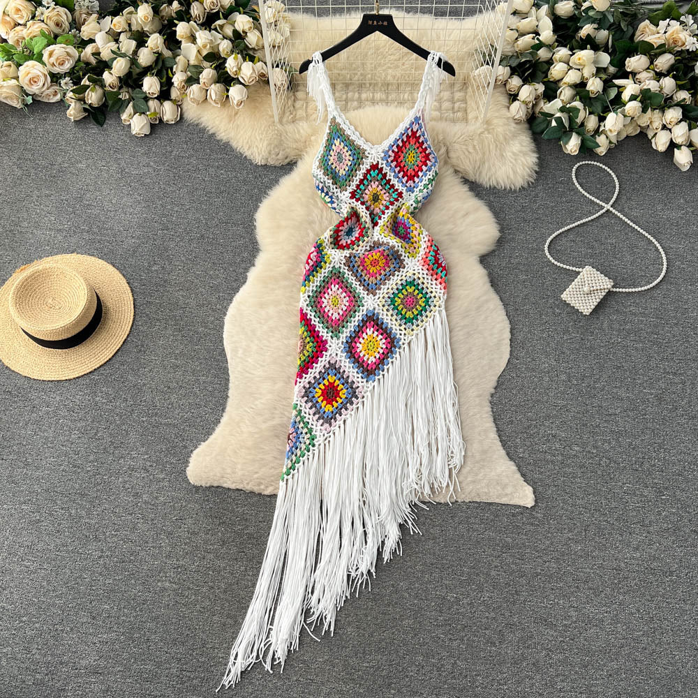 Vacay Tassel Knit Dress