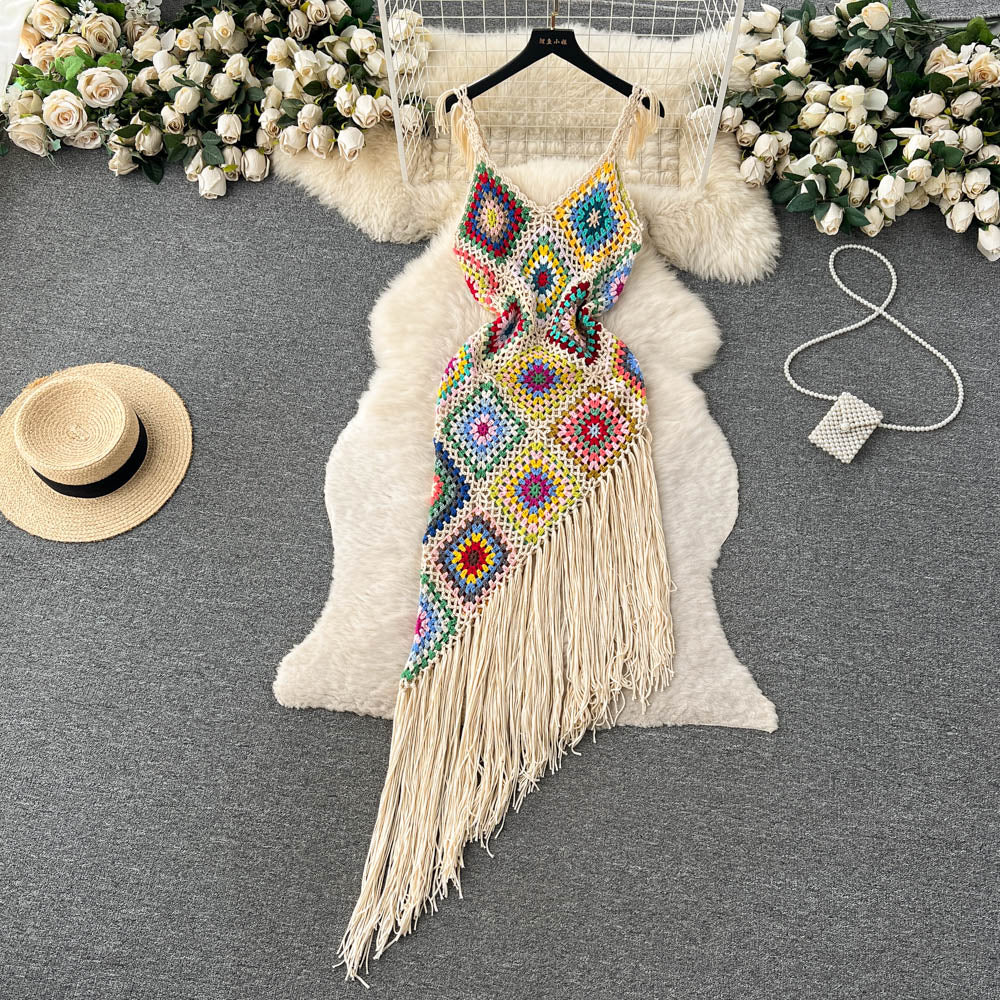 Vacay Tassel Knit Dress