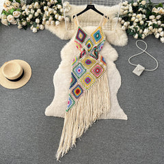 Vacay Tassel Knit Dress