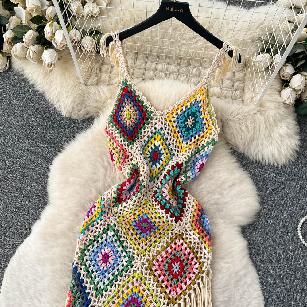 Vacay Tassel Knit Dress
