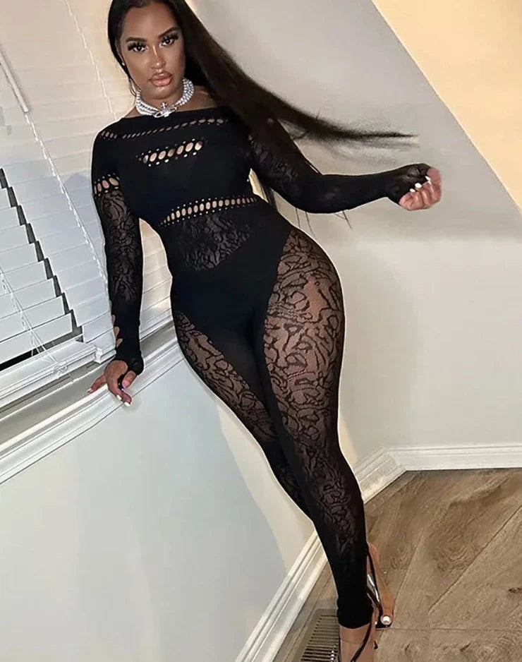 Vanessa Mesh Jumpsuit