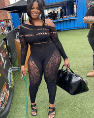 Vanessa Mesh Jumpsuit