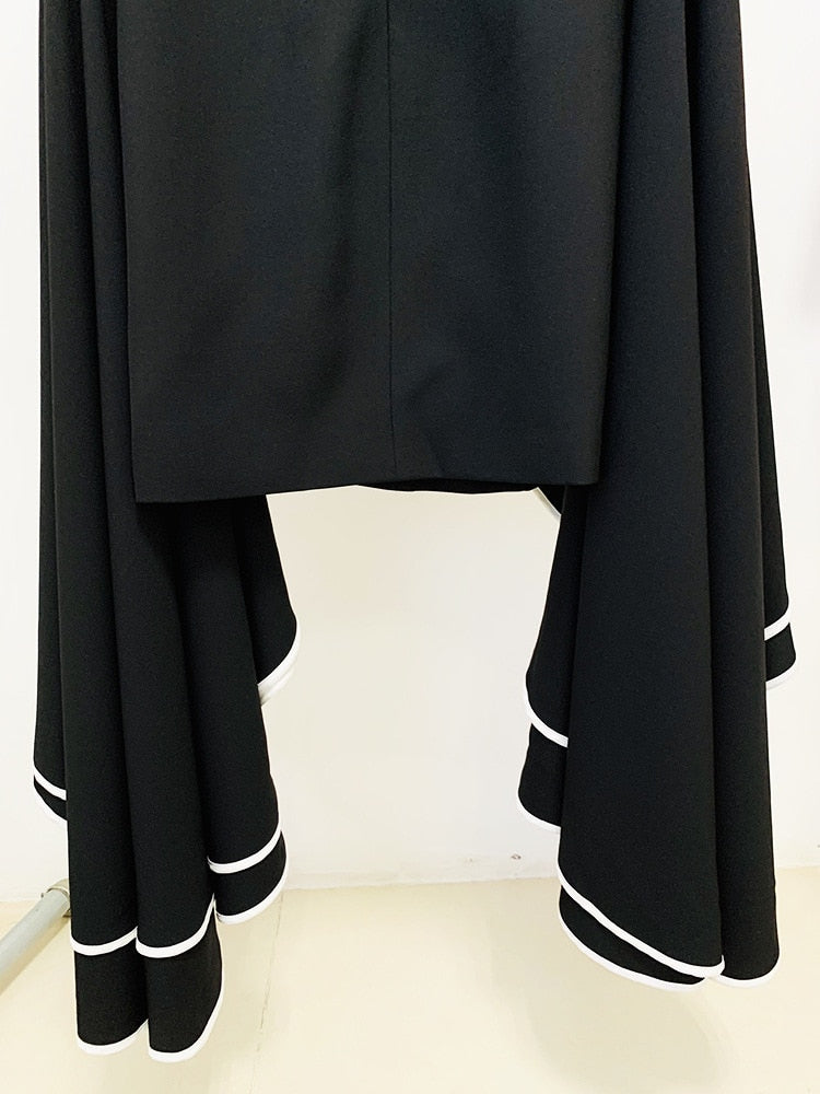 Victoria Ruffles Flare Sleeve Dress