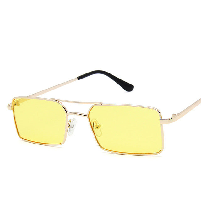 Vintage Narrow Rectangle Sunglasses