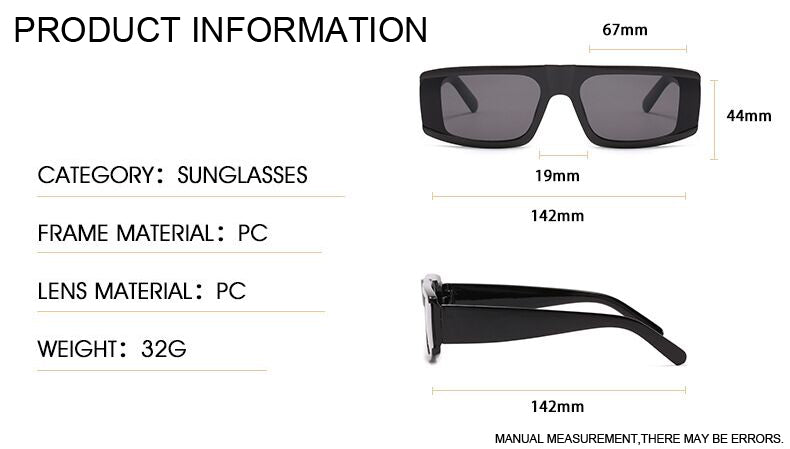 Vintage Rectangle Sunglasses