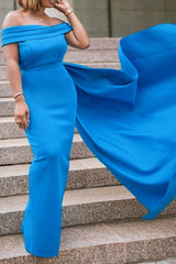 Elegant Off Shoulder Flowy Party Dress