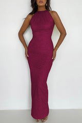 Sexy Slim Sleeveless Sleeveless Sparkling Maxi Dress