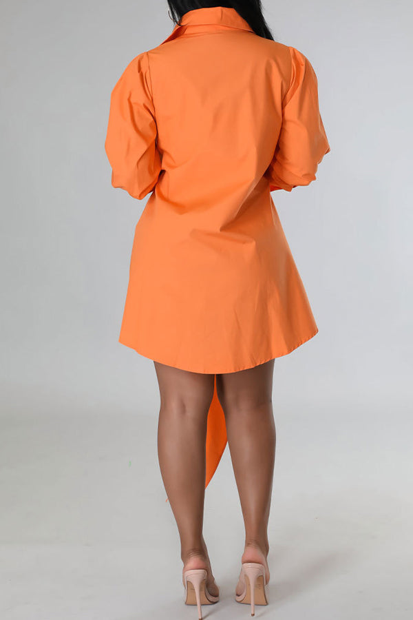 Fashion Design Sense Niche White Shirt Dress