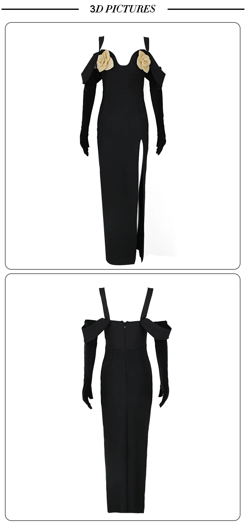 Zaya Bandage Dress- Black