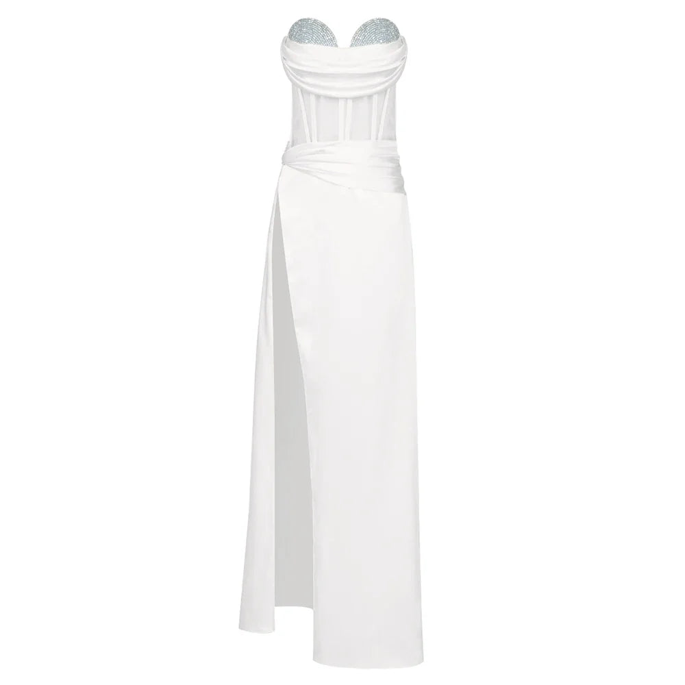 Zoie Satin Maxi Dress