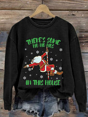 Christmas Ladies Casual Printed Long Sleeve Sweatshirt