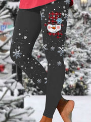 Christmas Snowflake Print Leggings