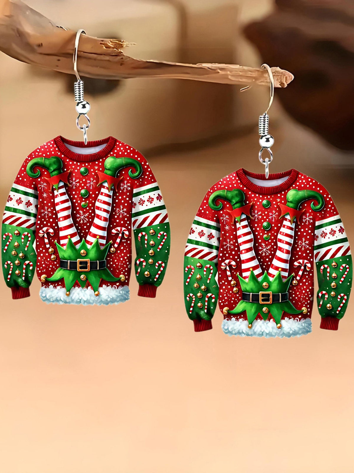 Christmas Acrylic Sweater Earrings