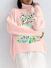 Christmas Tree Print Sweater